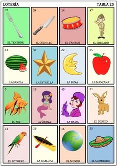Loteria Game For Kids